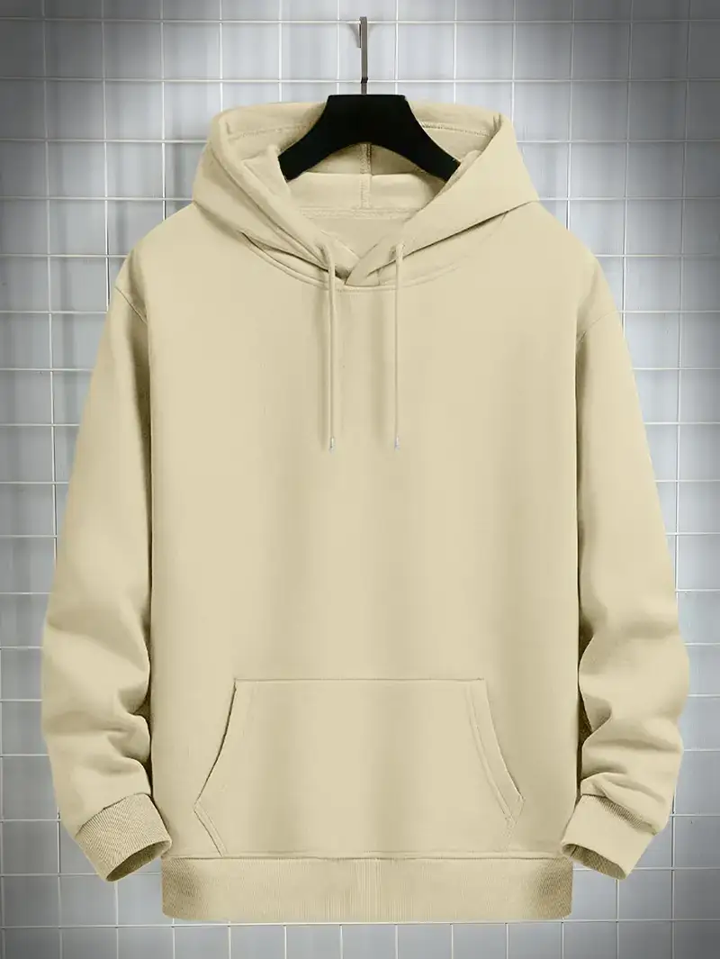 Beige Basic Hoodie UAE