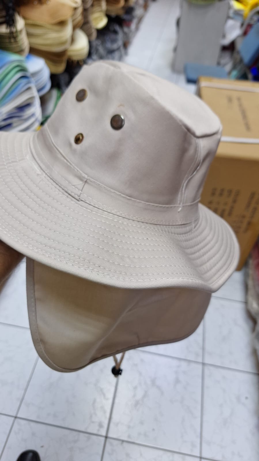 White Neck Protector Cap UAE
