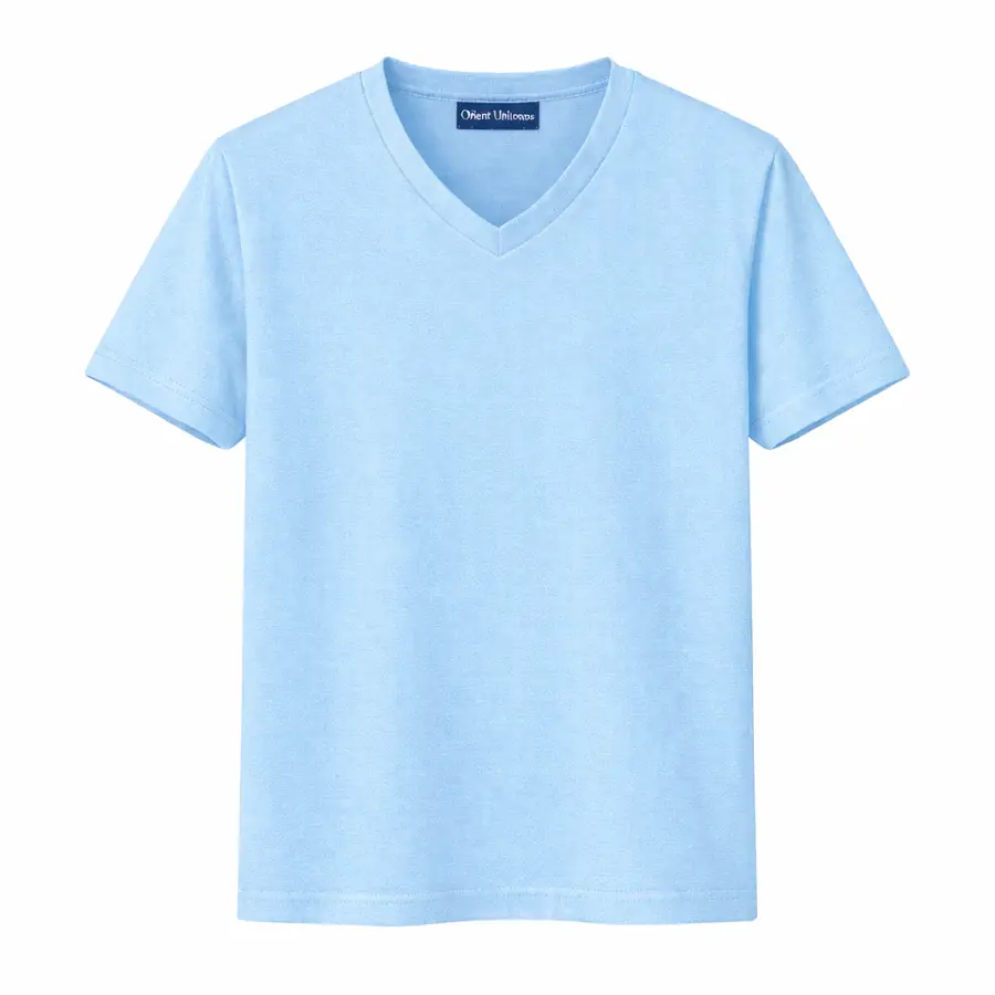 Sky Blue V Neck T Shirt UAE