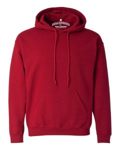 red color basic hoody