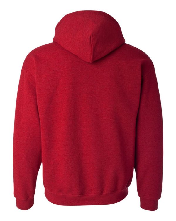 red color basic hoody back preview